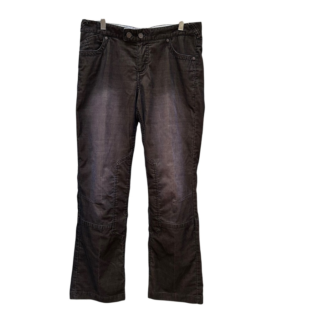 Vintage prAna Canyon Corduroy Pants Casual Lagenlook Boho Brown Retro Size 8‎